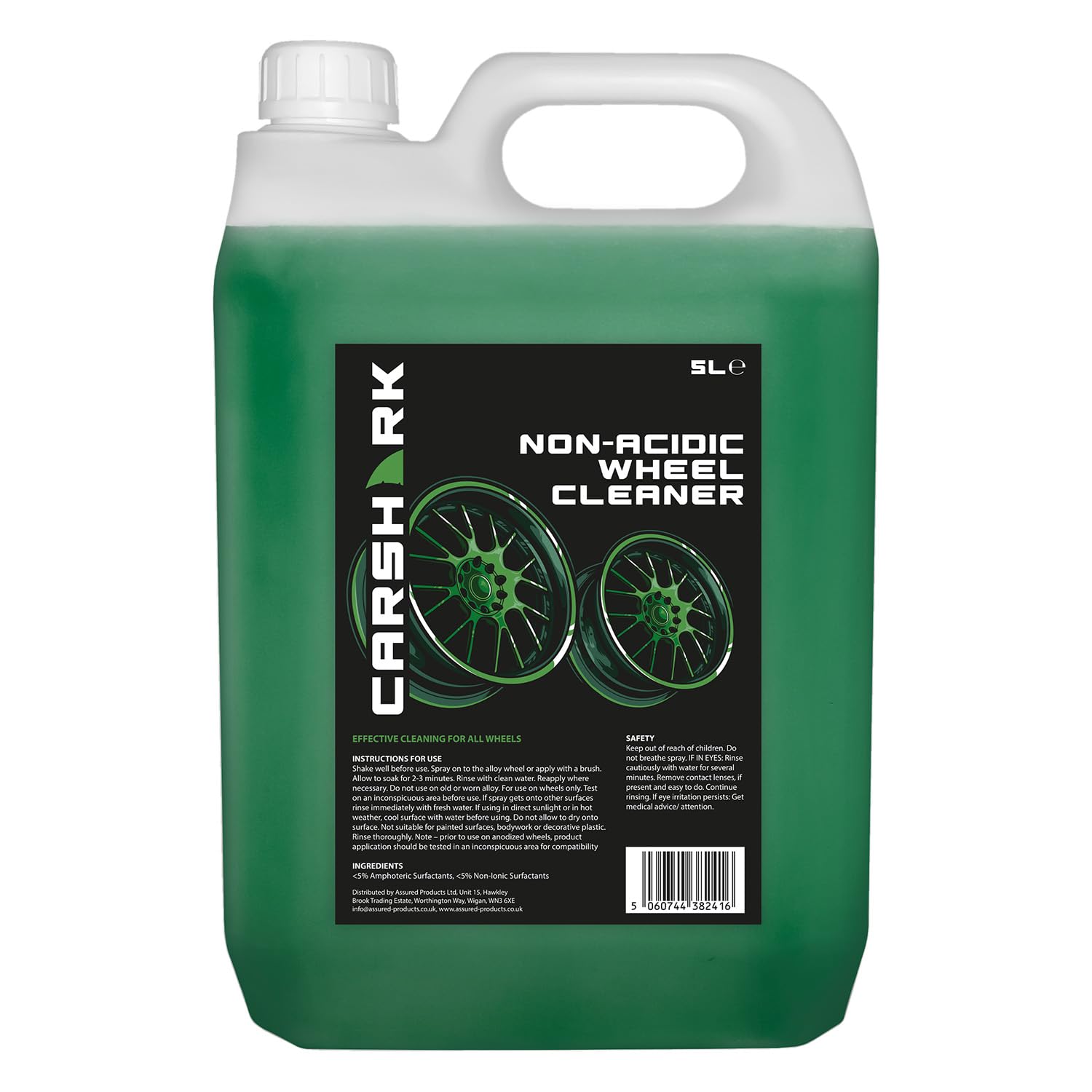 Non-Acidic Wheel Cleaner 5L + Long Hose Trigger