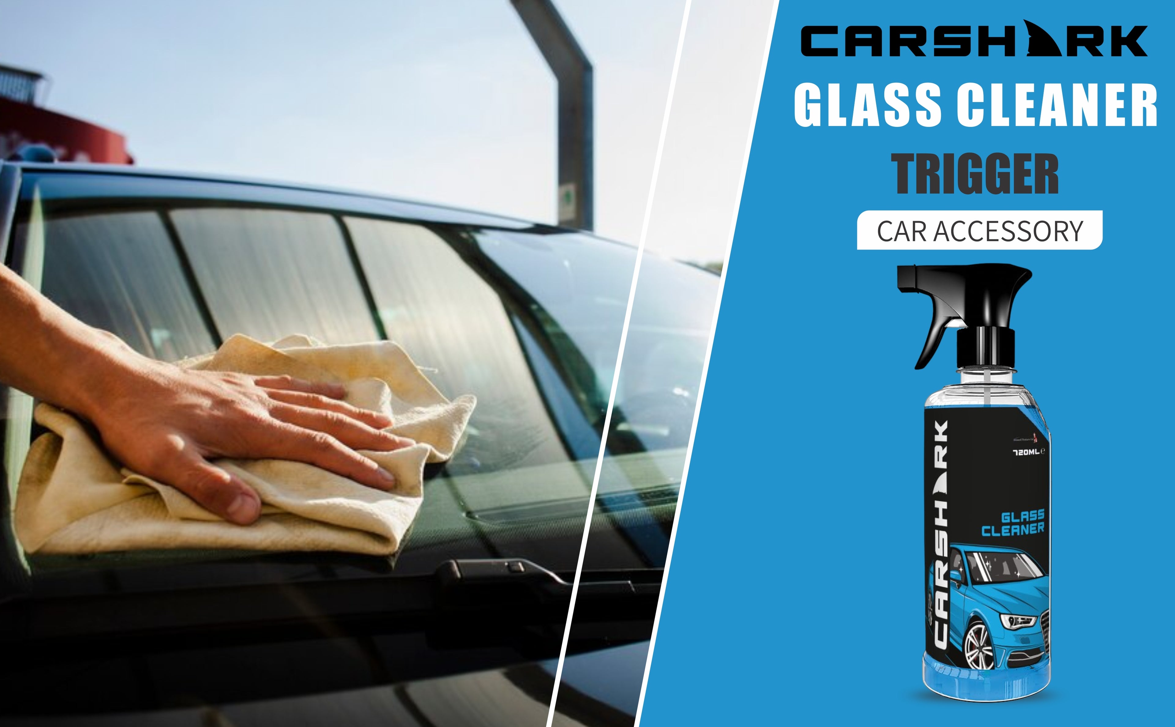 Car Shark GLASS CLEANER TRIGGER 720ML