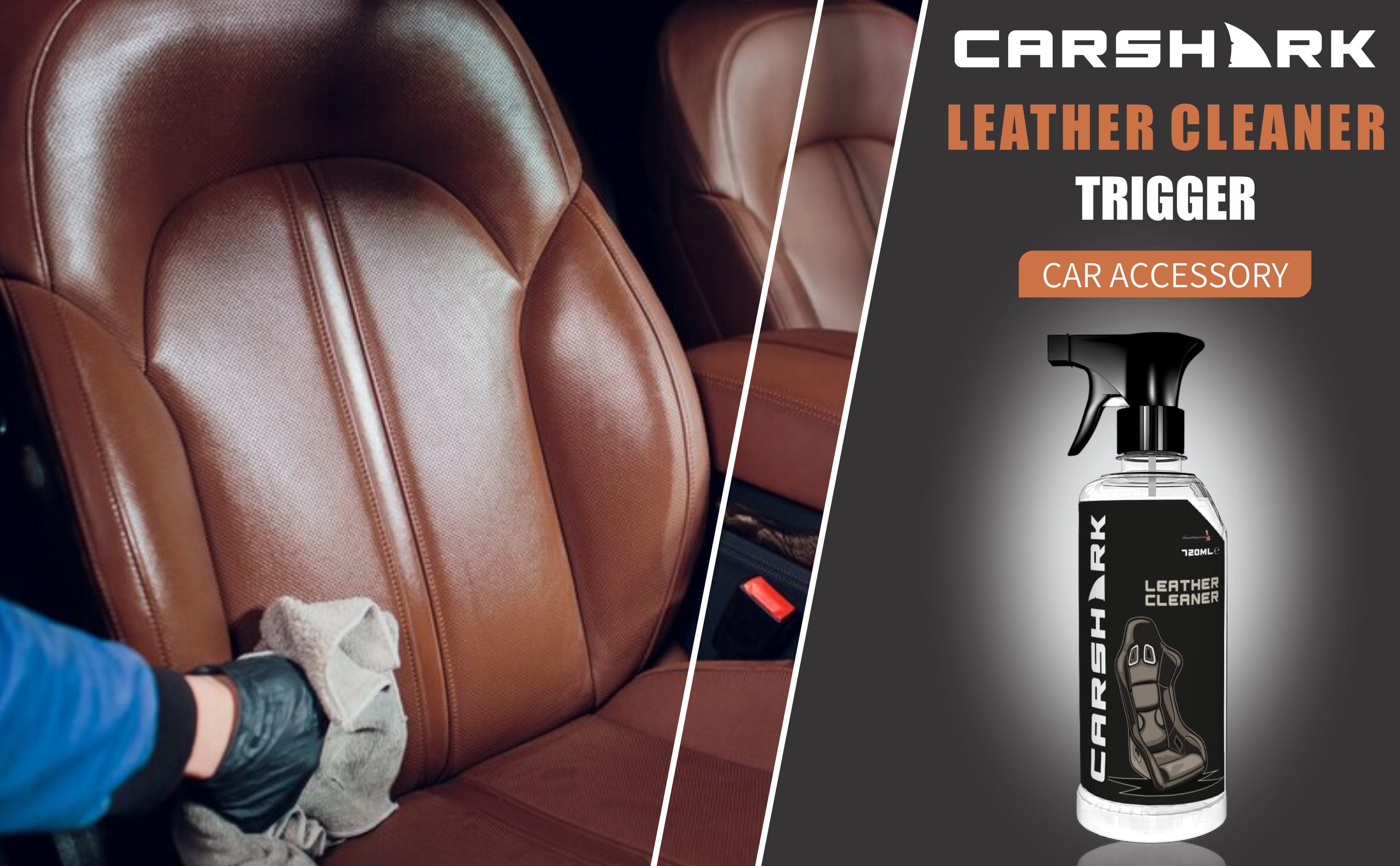 Car Shark LEATHER CLEANER TRIGGER 720ML