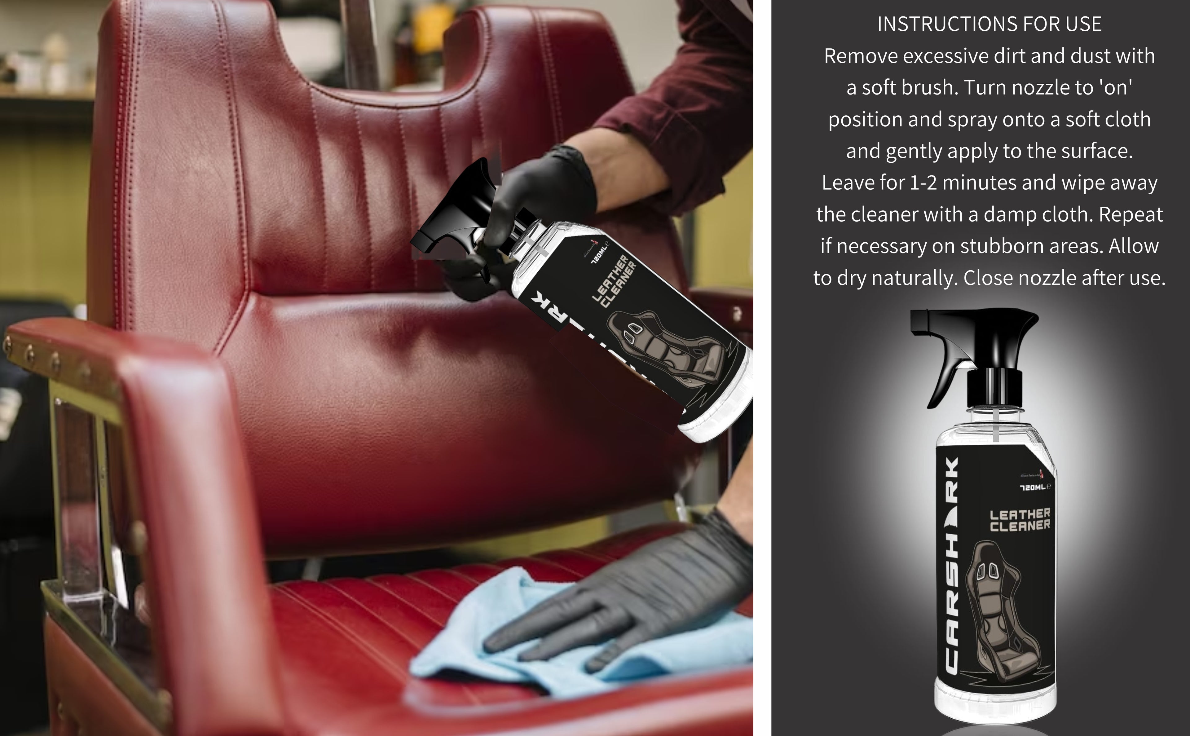 Car Shark LEATHER CLEANER TRIGGER 720ML