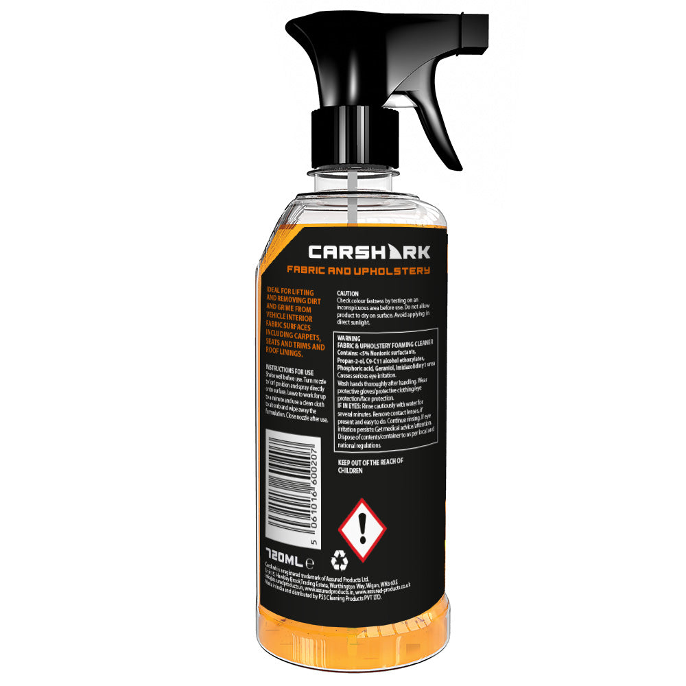 Car Shark FABRIC & UPHOLSTERY CLEANER 720ML